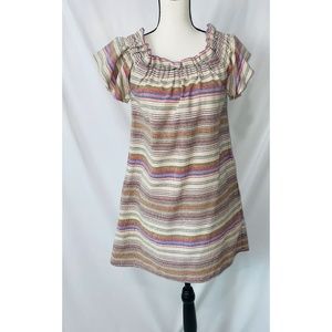 Philosophy Off The Shoulder Multicolored Day  Dress w/ Pockets